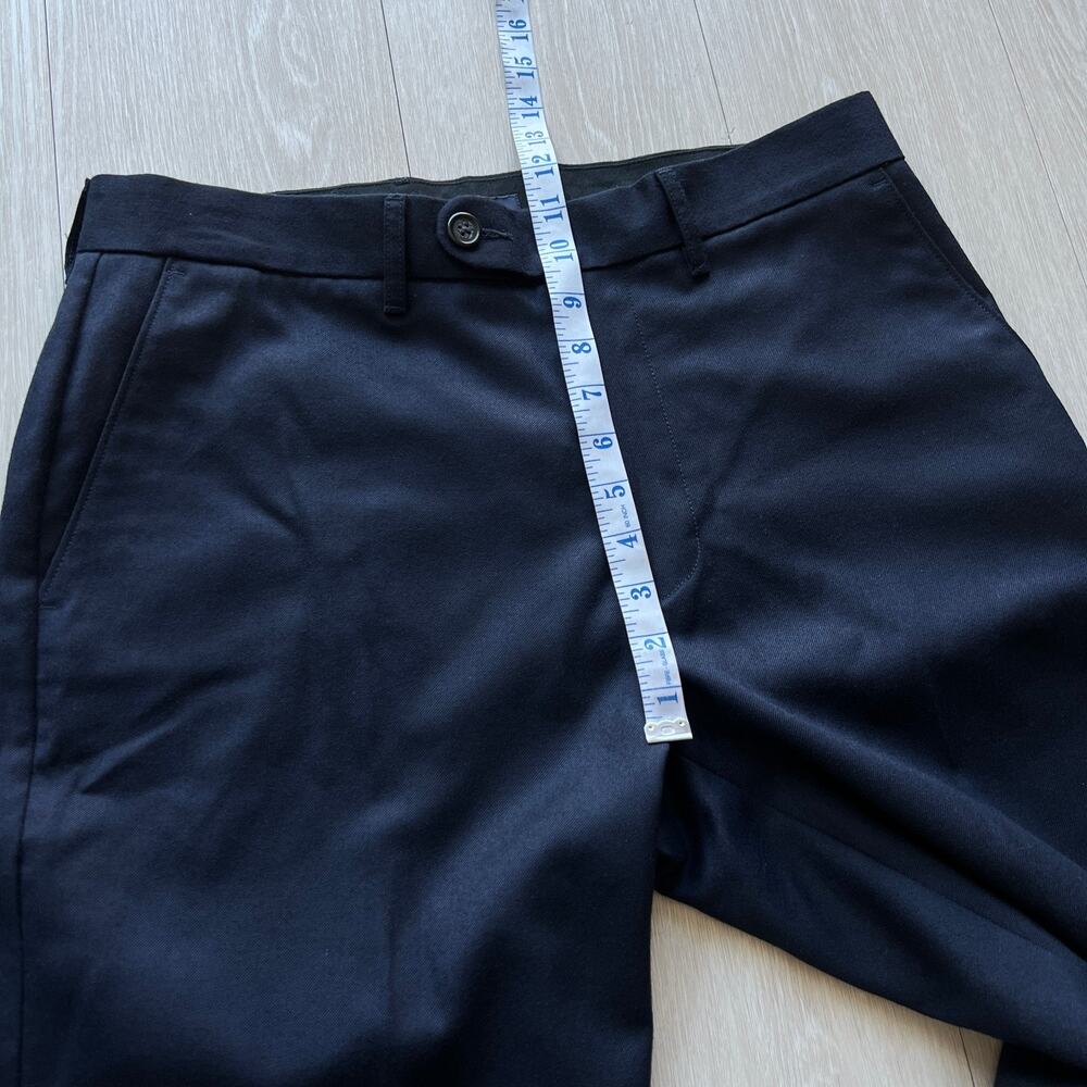 J Crew Classic Creased Wool Trouser Mens 32 X 29 Dark Navy - Picture 8 of 10